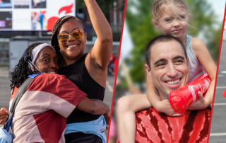 CPR Charlotte Heart Walk - Happy people at a run.